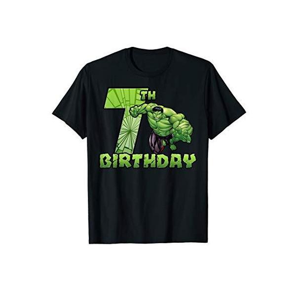 マーベル Marvel アベンジャーズ ハルク 7歳の誕生日 半袖Tシャツ キッズ6-6x 【日本サイズ110-120相
