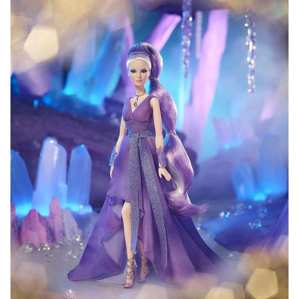 バービー バービー人形 Gtj96 Barbie Crystal Fantasy Collection Amethyst Doll 13 In Platinum Hair W Pd マニアックス Yahoo 店 通販 Yahoo ショッピング