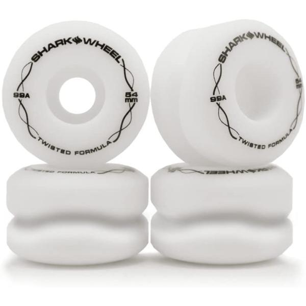 シャークウィール　スケートボード　タイヤ ウィール タイヤ スケボー 54MM99A.WH.WH Shark Wheel White