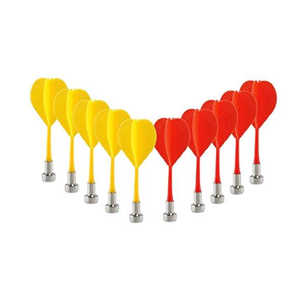 海外輸入品 ダーツ 窶?.16 Ounces CCLIFE Replacement Magnetic Darts 10pcs Safe Plastic Wing Target Game Toys (Red+Yellow)海外限定品を迅速輸入...