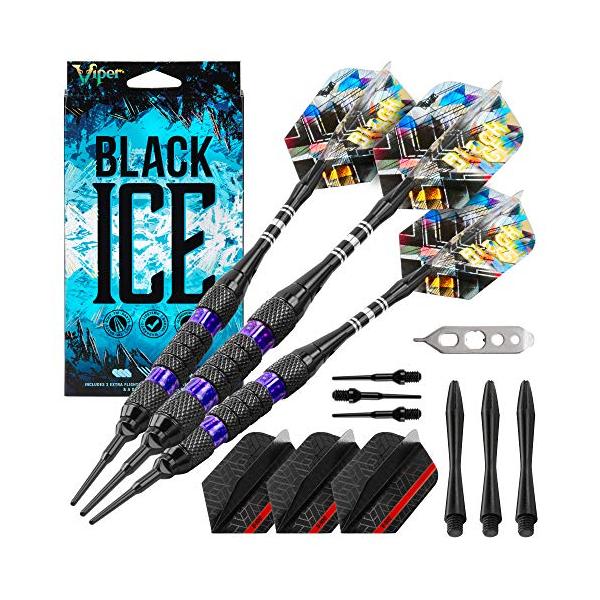 海外輸入品 ダーツ 20-1703-18 Viper Black Ice Soft Tip Darts with Purple Rings, 18 Grams海外限定品を迅速輸入！5〜15営業日にて発送します。商品名（自動翻訳）：バイパー ...