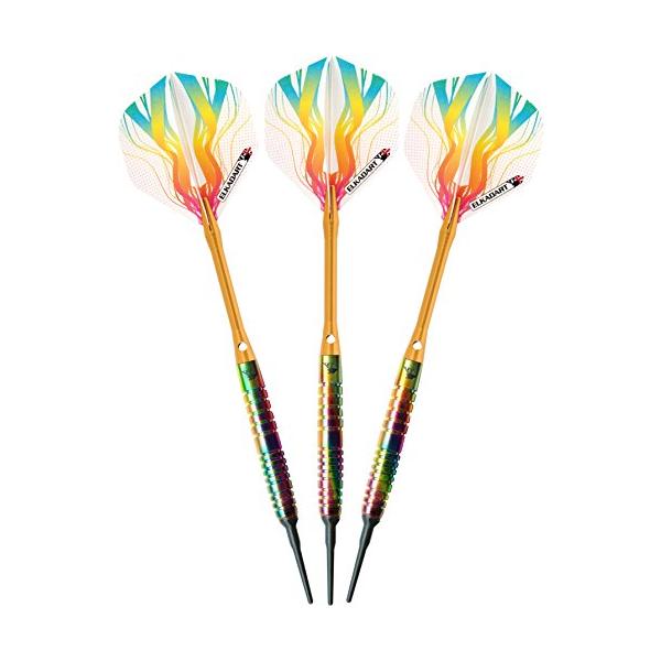 ダーツ TNT 海外輸入品 ダーツ 21-3154-18 Elkadart Rainbow 90% Tungsten Soft