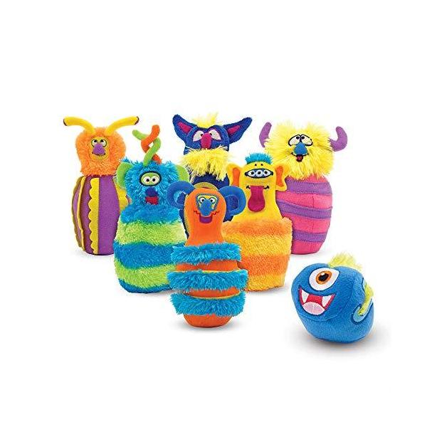 メリッサ&amp;ダグ おもちゃ おままごと ごっこ遊び Melissa &amp; Doug 2210 Melissa &amp; Doug Fuzzy Monster Bowling Pins and Ball with Mesh St...