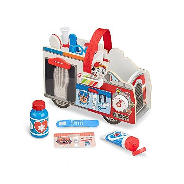 メリッサ&amp;ダグ おもちゃ おままごと ごっこ遊び Melissa &amp; Doug 33276 Melissa &amp; Doug PAW Patrol Marshall's Wooden Rescue EMT Caddy (...