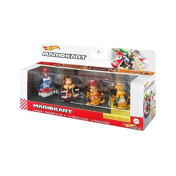 ホットウィール マリオカート 4体セット マリオ クッパ　ドンキーコングヨッシー Amazon.co.jp: Hot Wheels マリオカート 4個パック 限定ブラック