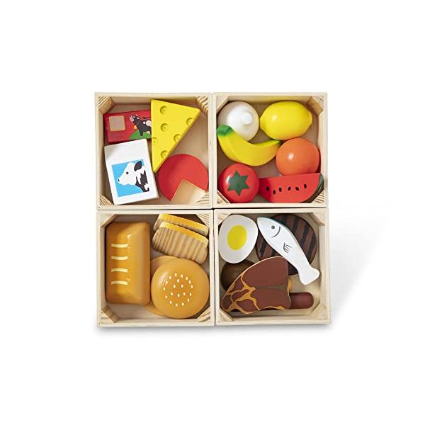 メリッサ&amp;ダグ おもちゃ おままごと ごっこ遊び Melissa &amp; Doug 10271 Melissa &amp; Doug Food Groups - Wooden Play Food, The Original (P...
