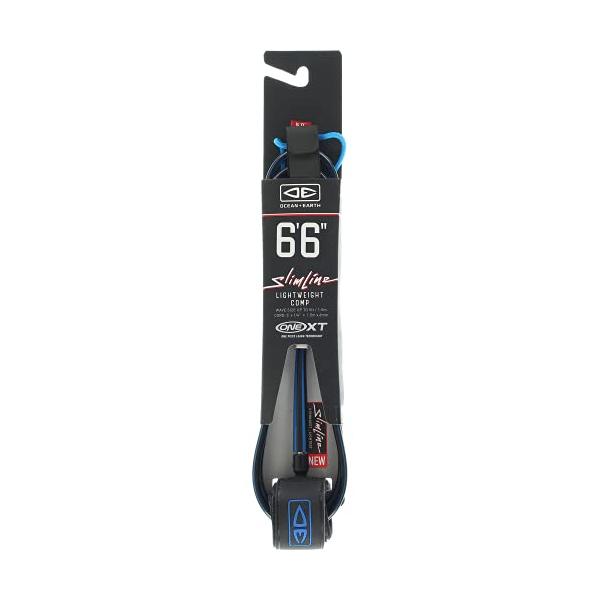 サーフィン リーシュコード マリンスポーツ JJOCELSC66XT0BB Ocean and Earth Slimline Lightweight Comp One-XT Surfboard Leash - 6' 6" Blu海外限定品を...