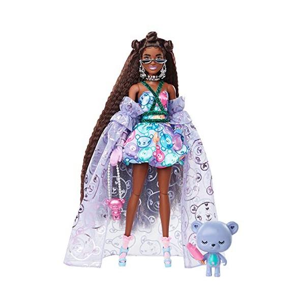 バービー バービー人形 HHN13 Barbie Extra Fancy Doll in Teddy-Print
