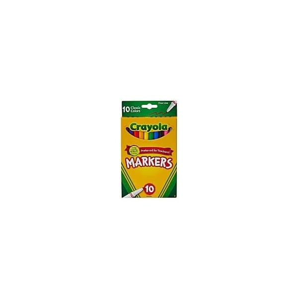 クレヨラ アメリカ 海外輸入 587726 Crayola Fine Line Markers, Assorted Classic 10Ct - Pack of 1