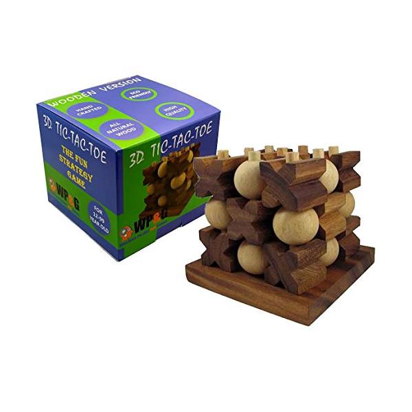 ボードゲーム 英語 アメリカ SG_B005IDO5NW_US Tic-Tac-Toe 3D Strategy Wooden Game