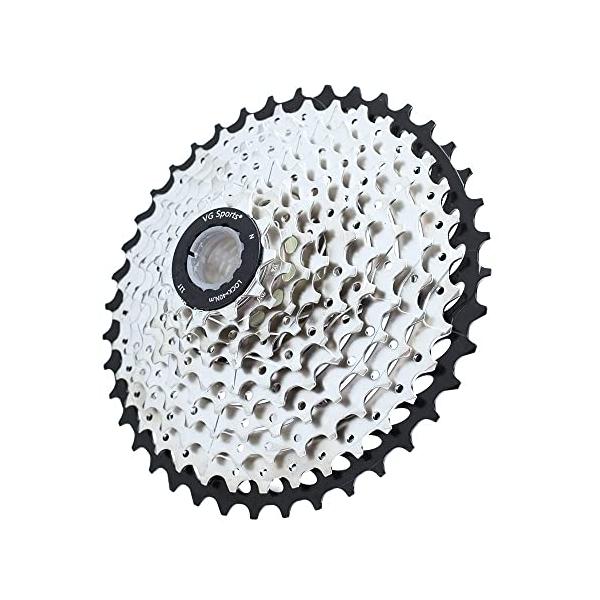 スプロケット フリーホイール ギア MTB-10S-11-40T-Black&Silver VG