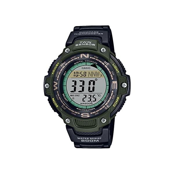 CASIO TWINSENSOR デジタル腕時計 CASIO（カシオ） 腕時計 メンズ SGW100-3AV Casio Twin Sensor World
