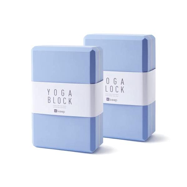 ヨガブロック フィットネス YogaBlock KEEP Yoga Block, High-Density EVA Foam 2 Pack Yoga Block with Non-Slip Textured Surface, Support...