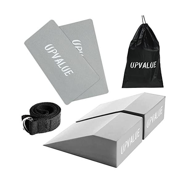 ヨガブロック フィットネス UpValue UpValue Squat Wedge Block, Foam Slant Board for Calf Stretching, Squats, Yoga and Weight Lifting, ...