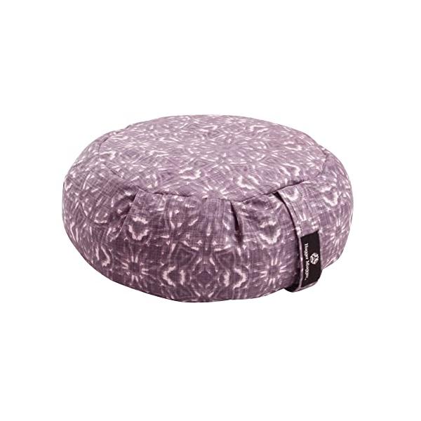 ヨガブロック フィットネス  Hugger Mugger Zafu Meditation Cushion - Celestial Plum - Support in Cross-Legged Sitting, Buckwheat fille...