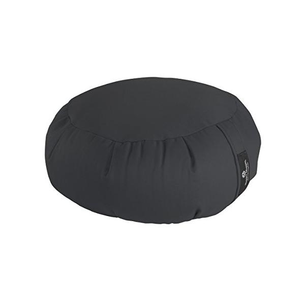 ヨガブロック フィットネス BO-ZAFU-SOLID-GRAY Hugger Mugger Zafu Meditation Cushion - Gray - Support in Cross-Legged Sitting, Buckwhe...