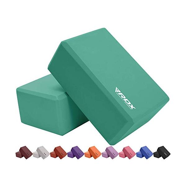 ヨガブロック フィットネス  RDX Yoga Block Set, High-Density Eva Foam,Non-Slip Brick for Pilates Flexibility Body Balance, Easy Grip ...