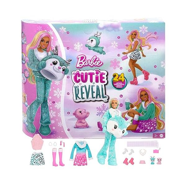 アドベントカレンダー バービー Barbie 着せ替え人形 ピンク Amazonジャパン】 バービー(Barbie) アドベントカレンダー