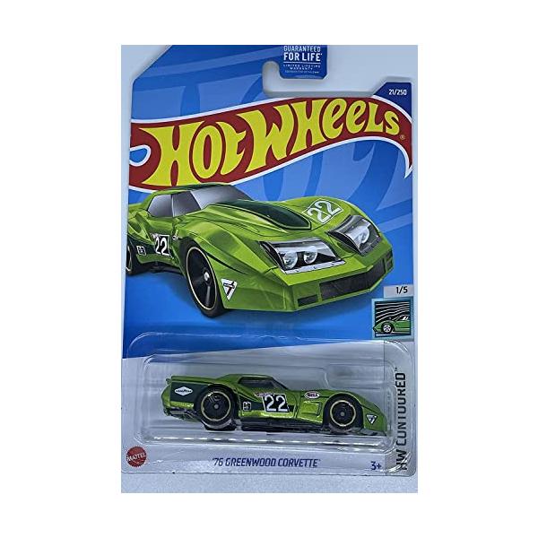 ホットウィール マテル ミニカー '76 Greenwood Corvette' Hot Wheels '76 Greenwood Corvette - Green