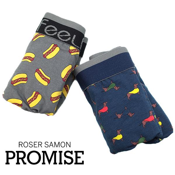 M L サイズ メンズボクサーパンツ 2枚セット コットン ダックスフンド ホットドック柄 スペインブランド Feel Free By Promise 男性下着 Pro Hotdog Manifica 輸入下着のマニフィカ 通販 Yahoo ショッピング