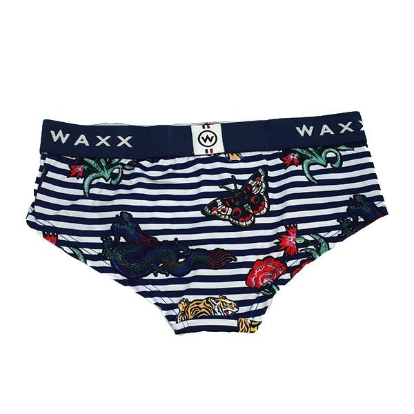 M サイズ ボーダー レディース ボクサーパンツ フランスブランド Waxx ワックス Japan 女性下着 ブルー Waxx Japan Manifica 輸入下着のマニフィカ 通販 Yahoo ショッピング