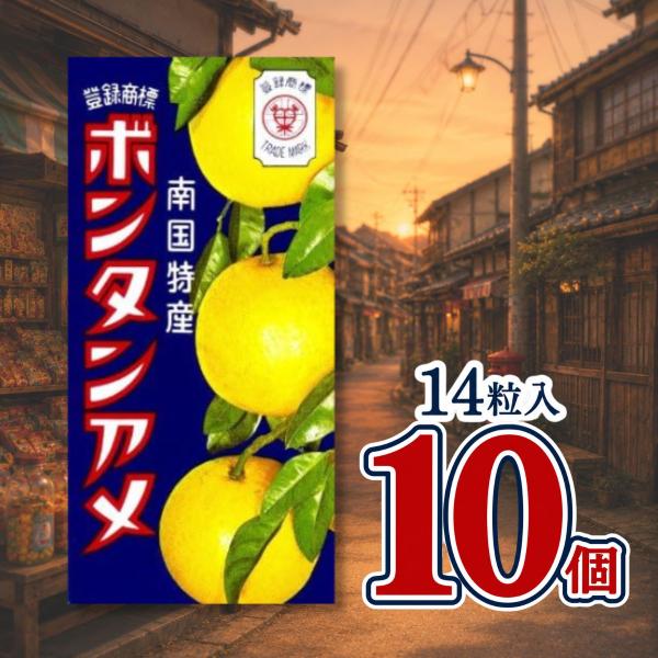 セイカ食品 ボンタンアメ 14粒入 10個セット 駄菓子 オブラート レトロ お菓子 飴 ソフトキャンディ まとめ買い【送料無料】