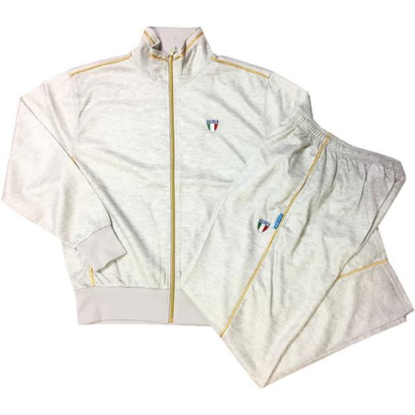 ＳＡＬＥ　新品 Mサイズ　グレー　CRAZY BOY イタリア エンブレム ジャージ 上下セット　セットアップ ITALIA　吸汗速乾 ジャージ上下