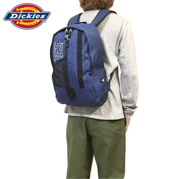 ディッキーズ Dickies OUTLINE LOGO BACKPACK リュック ナイロン製 バックパック デイパック アメリカ かばん お出掛け 通学 旅行