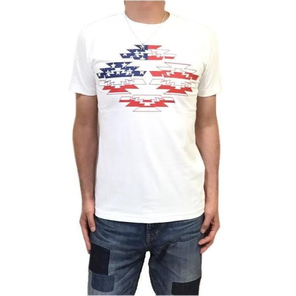 オルテガ Ｔシャツ 星条旗 デザイン アメリカ ネイティブ 綿100％ アメカジ サーフ メンズ レディース ユニセックス