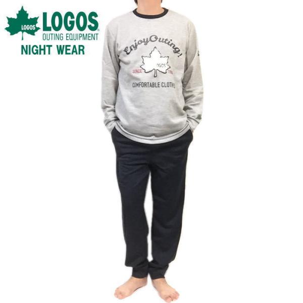 LOGOS ロゴス ナイトウエア パジャマ ルームウエア NIGHT WEAR アウトドア キャンプ 部屋着 XLサイズ 綿30％ ポリエステル70％ ロングシーズン