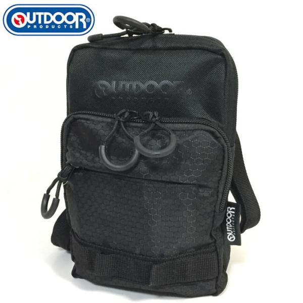 OUTDOOR PRODUCTS アウトドアプロダクツ ハニカムリップ ミニショルダーバッグ メンズ レディース ポーチ 男女兼用 ユニセックス サブバッグ お出かけ