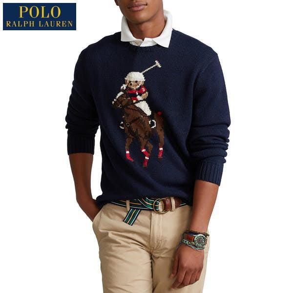 POLO RALPH LAUREN ポロ ラルフローレン メンズ Polo ベア ＆ Big Pony セーター ポロベア ビッグポニー セーター  ポロベア