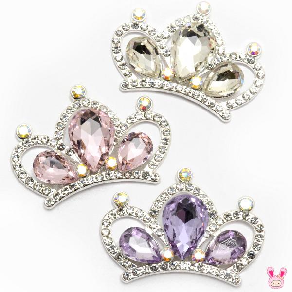 デコパーツ プリンセスティアラのビジューパーツ 1個入 : まんま母さん