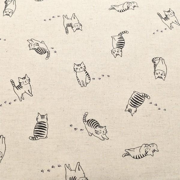 6 菱栄 猫の一日 Aキナリ 10cm H 7042 1 綿麻生地 まんま母さんのりぼん 通販 Yahoo ショッピング