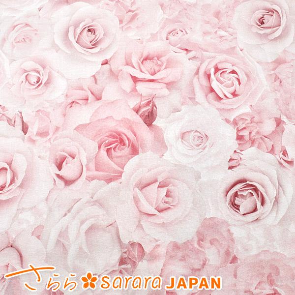 薔薇の花柄リアルプリント Sarara ハンドメイド手芸手作りに ギガランキングｊｐ