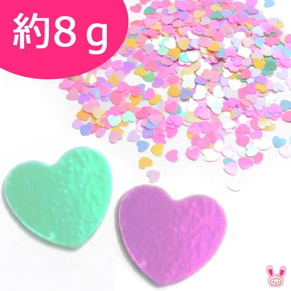 Pb33 デコパーツ ハートのオーロラスパンコール 計り売り 約8g Dr まんま母さんのりぼん 通販 Yahoo ショッピング