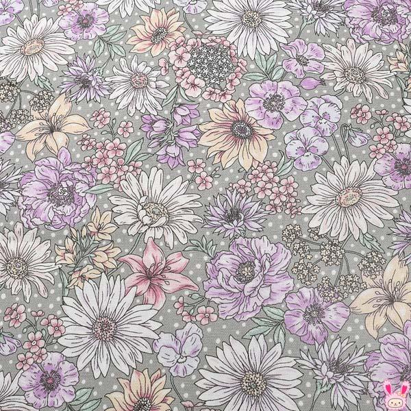 未使用 AER6 ジャガード織風の薔薇の花 Bブルーグリーン系 シーチング