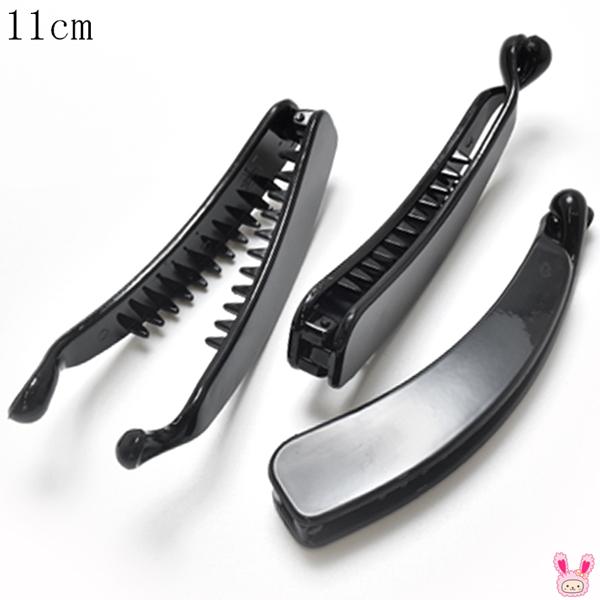バナナクリップ　11cm　黒　1個　★