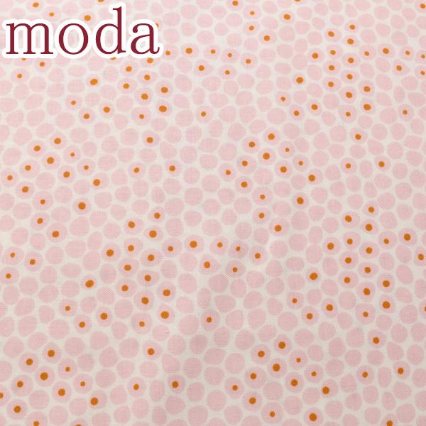 Moda 鮮やかな多数のドット 12ピンク系 モダ 1782-12 シーチング生地 