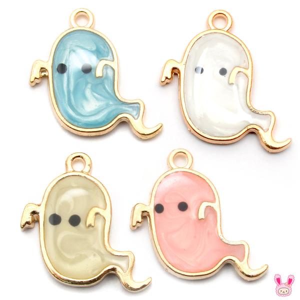 オバケ(リボン)チャーム☆ハロウィン ディズニーハロウィン2025チャーム ピンクリボンおばけちゃん