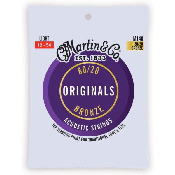 他サイト： MARTIN Original M-140 80/20ブロンズ Light(12-54)  マーチンの商品画像