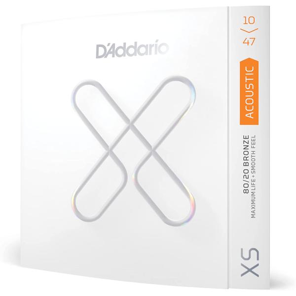 D'Addario ダダリオ アコースティックギター弦 XS コーティング弦 80/20ブロンズ Extra Light .010-.047 XSABR1047 【国内正規品】