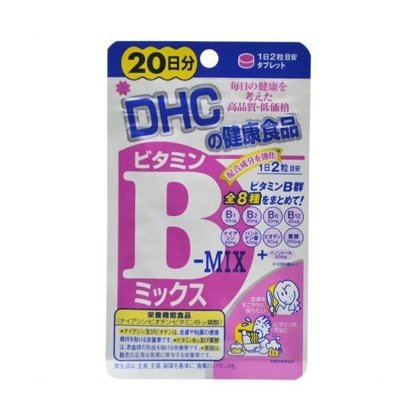 ●美容と健康に、全8種のビタミンB群をまとめて！ DHCの「ビタミンBミックス」は、ビタミンB1、B2、B6、B12、ナイアシン、パントテン酸、ビオチン、葉酸のビタミンB群全8種類にイノシトールをプラスした総合サプリメントです。