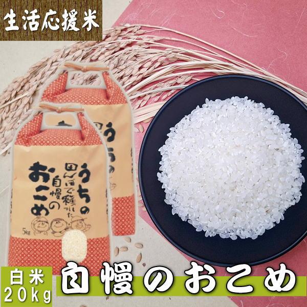 お米 精米 20kg 送料無料 国内産 『うちの自慢のおこめ(白米10kg×2