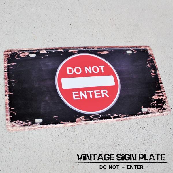 ブリキ看板 Do Not Enter 壁飾り アメリカンビンテージ 壁付け サインプレート インテリア アンティーク おしゃれ 通り抜け禁止 インダストリアルデザイン Sym Sign Do Not Enter マンモスビレッジ Yahoo 店 通販 Yahoo ショッピング