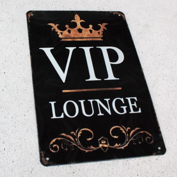 ブリキ看板 おしゃれ VIP LOUNGE 壁飾り アメリカンビンテージ