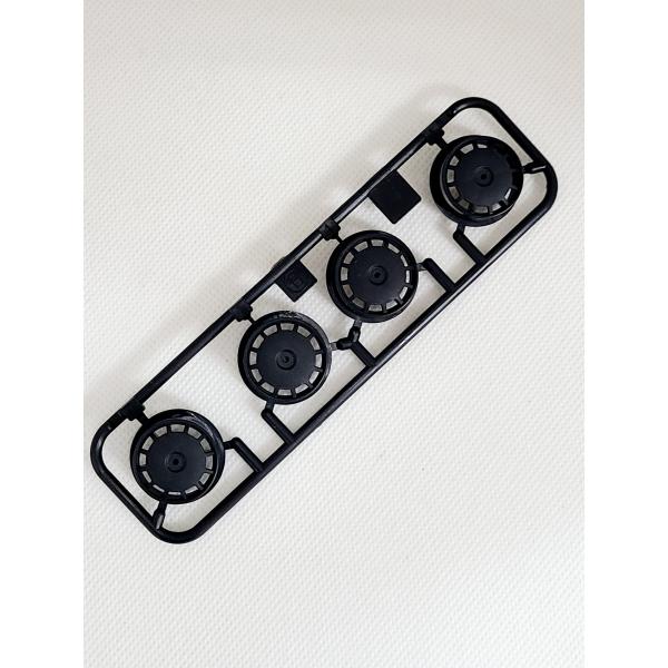 中径ローハイトホイール ディッシュ 黒（穴ありタイプ）です。※パーツ単品の為、パッケージ等は、ございません。