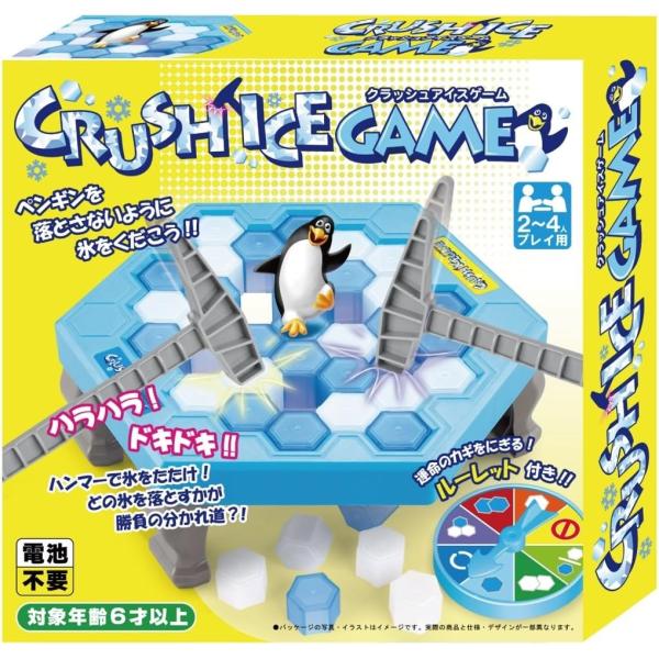 ペンギンを落とさないように氷を砕こう簡単なルールで子供から大人まであそべるアクションゲームです。[セット内容]ペンギン×1ルーレット×1フィールド×1アイスブロック(青)×19アイスブロック(白)×19フィールド足×4ハンマー×2[対象年齢...