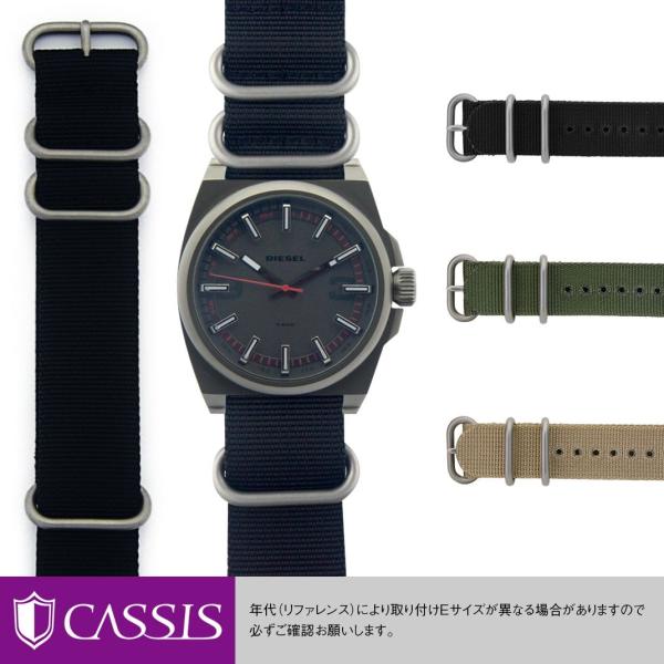 新品DIESEL ディーゼル DZ1634ナイロンベルト NATOタイプ稼働品 mano-a-mano_b1008s02dsl