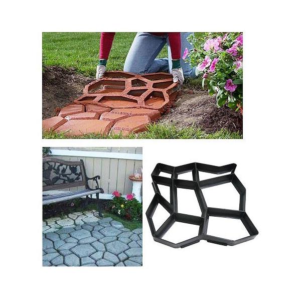 セメント レンガ 金型 ガーデニング DIY 石畳 舗装 型枠 庭 ガーデン 簡単DIY 石畳&lt;br&gt;